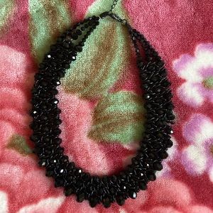 Black beads necklace
